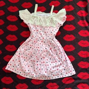 Bonne Chance collections Mickey Mouse pink ruffle strap dress XS
